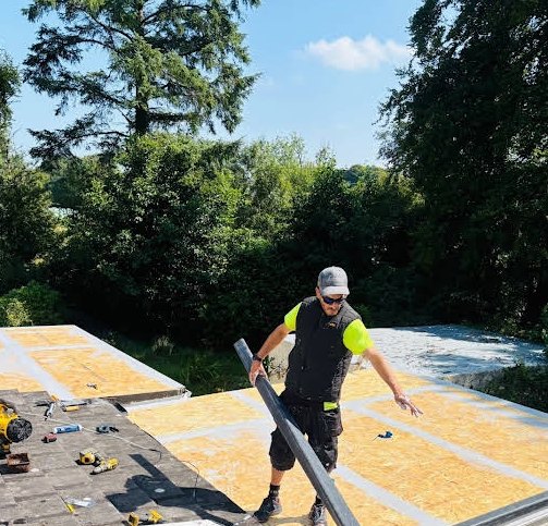 AH Roofing preparing a roof deck